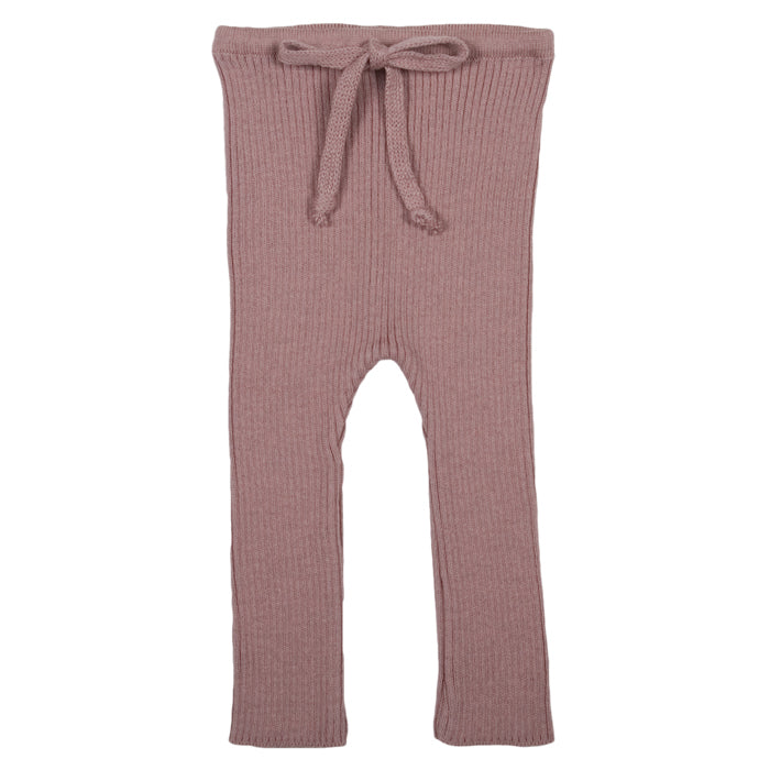 Pequeno Tocon Baby Ribbed Leggings Pink