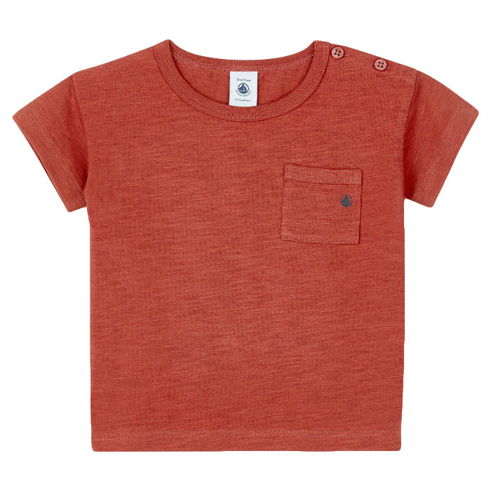Petit Bateau Baby Barclay T-shirt Umber Red