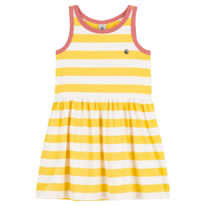 Petit Bateau Child Tank Dress Yellow Stripes