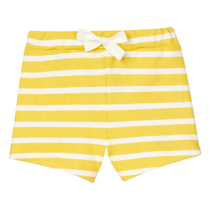 Petit Bateau Baby Sweatshorts Yellow Stripes