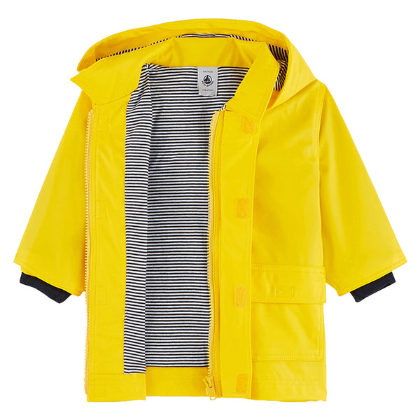 Petit bateau online yellow raincoat baby