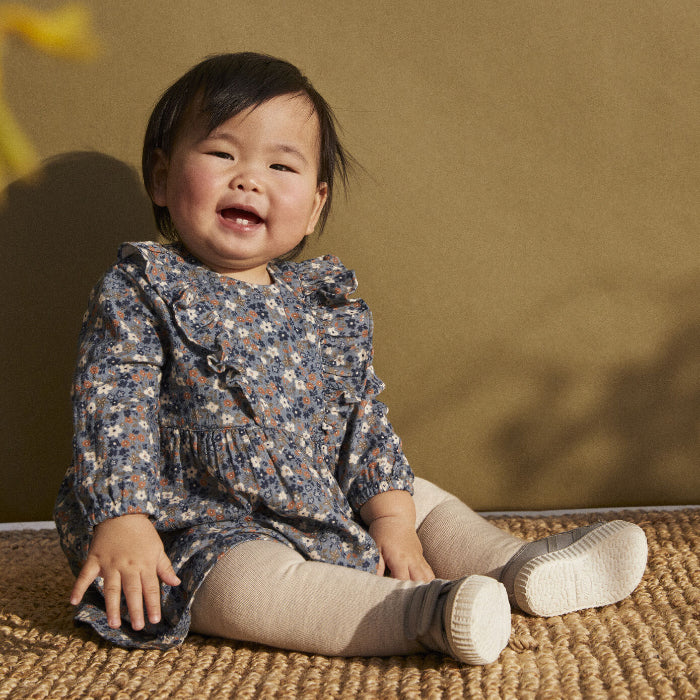 Petit Bateau Baby Charmeuse Dress Rover Blue Floral Advice from