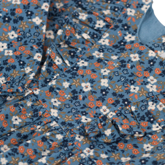 Petit Bateau Baby Charmeuse Dress Rover Blue Floral