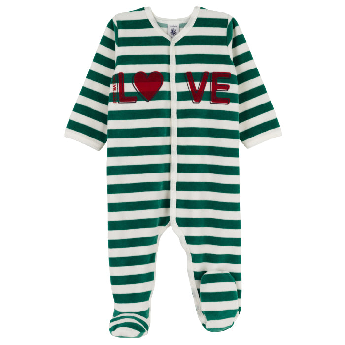 Petit Bateau Baby Charly Pyjamas Evergreen Stripes