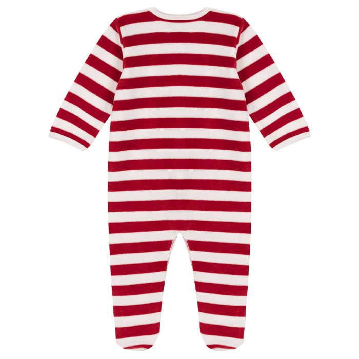 Petit Bateau Baby Charly Pyjamas Stop Red Stripes