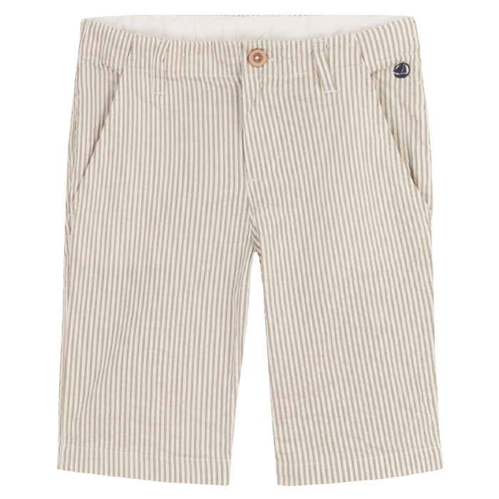 Petit Bateau Child Shorts Swamp Green Stripes Advice from a