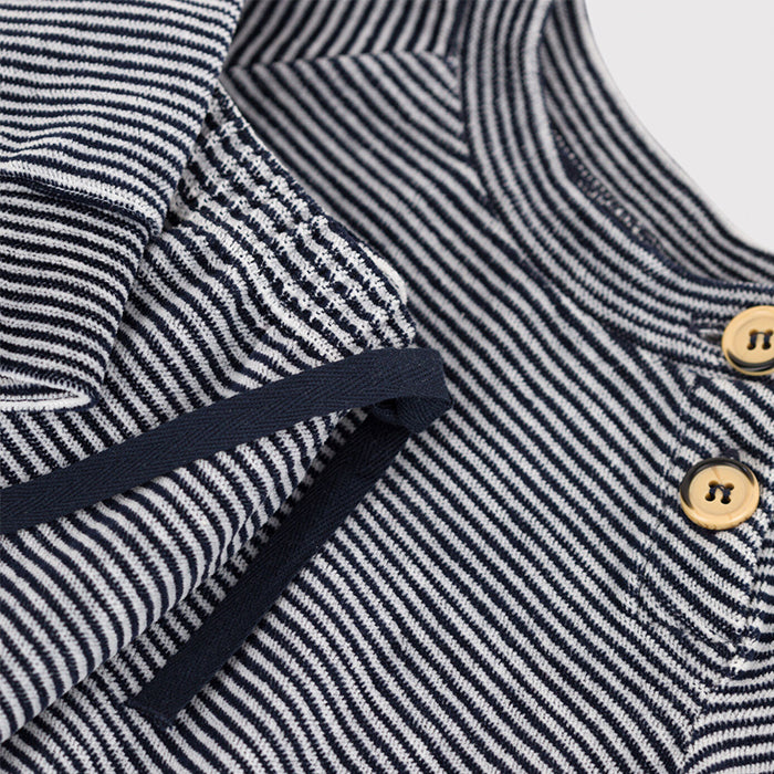 Petit Bateau Baby Two Piece Set Vintage Navy Blue Stripes