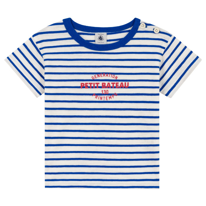 Petit Bateau Baby T-shirt Blue Stripes