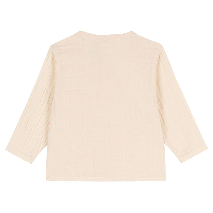 Petit Bateau Baby Gauze Shirt Avalanche Cream