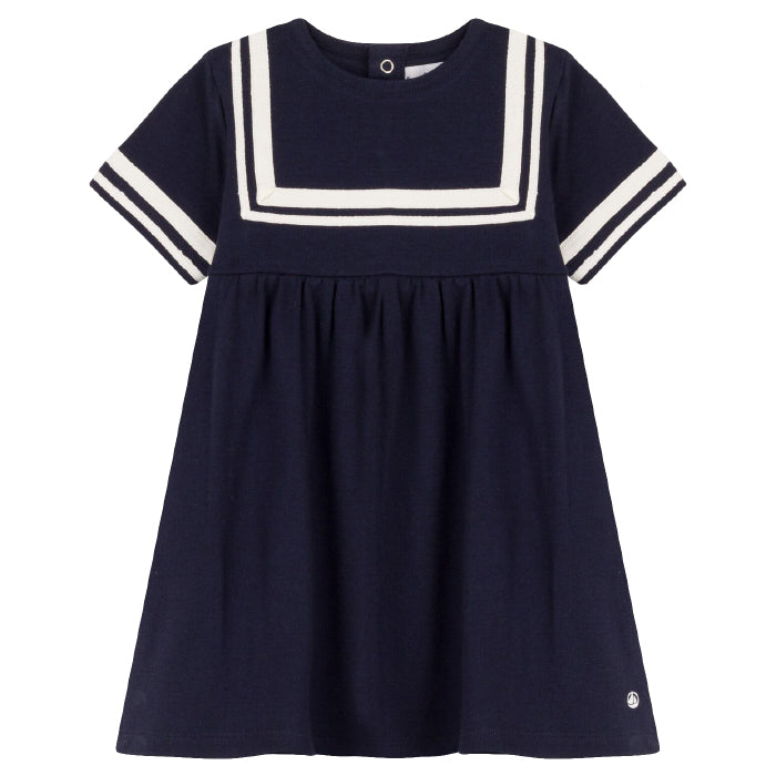 Petit Bateau Baby Sailor Dress Navy Blue