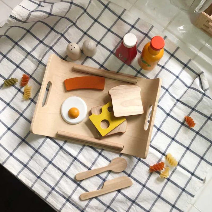 Plan Toys Breakfast Menu Wooden Set