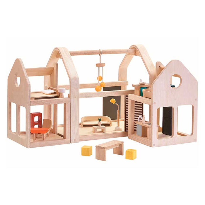 Plan Toys Dollhouse Slide N Go With Furniture