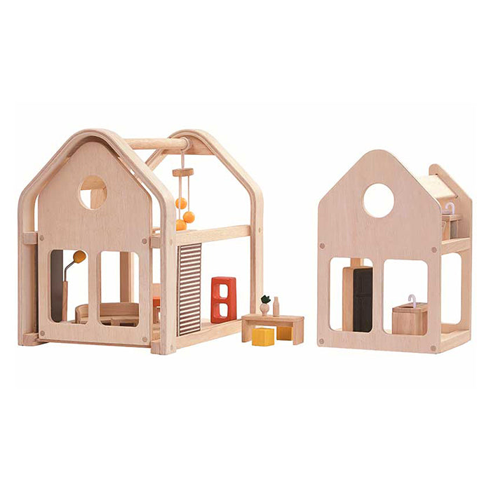 Plan Toys Dollhouse Slide N Go With Furniture