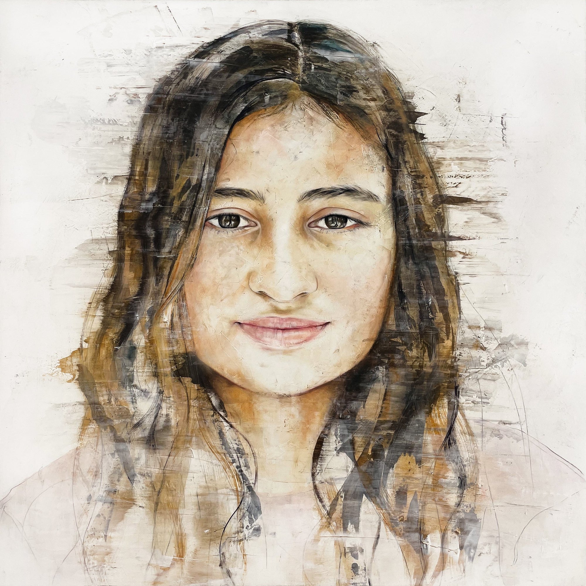 Elizabeth Dyer -  Colour Oil and Plaster Commissioned Painting