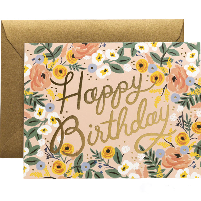 Rifle Paper Co. Rosé Birthday Card