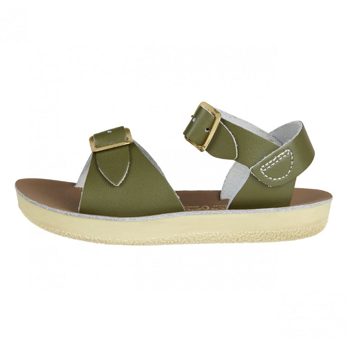 Salt Water Child Surfer Sandals Olive Green 20 4