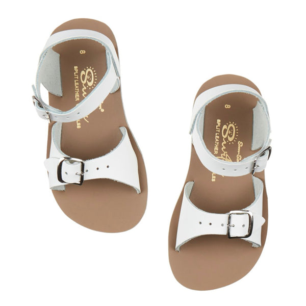 Salt Water Child Surfer Sandals White Advice from a Caterpillar