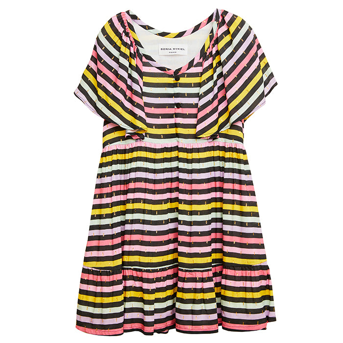 Sonia Rykiel Child Malou Dress Multicolour Stripes