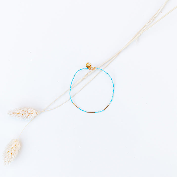 Sophie Deschamps Bijoux Dolly Tube Bracelet Turquoise