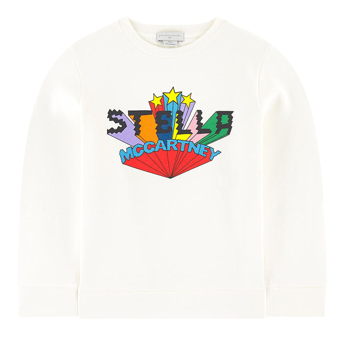 Stella McCartney Child Sweatshirt With Logo Print White
