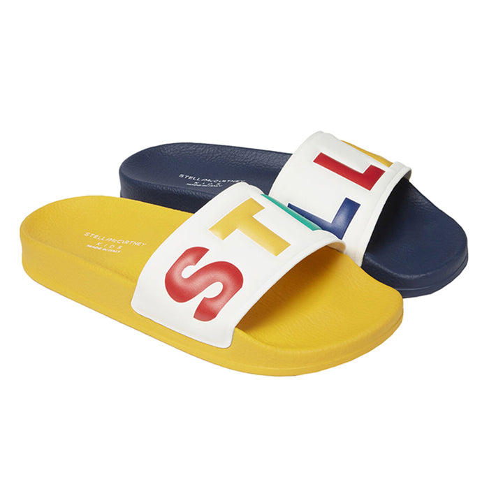 Stella McCartney Child Logo Slide Sandals Multicolour