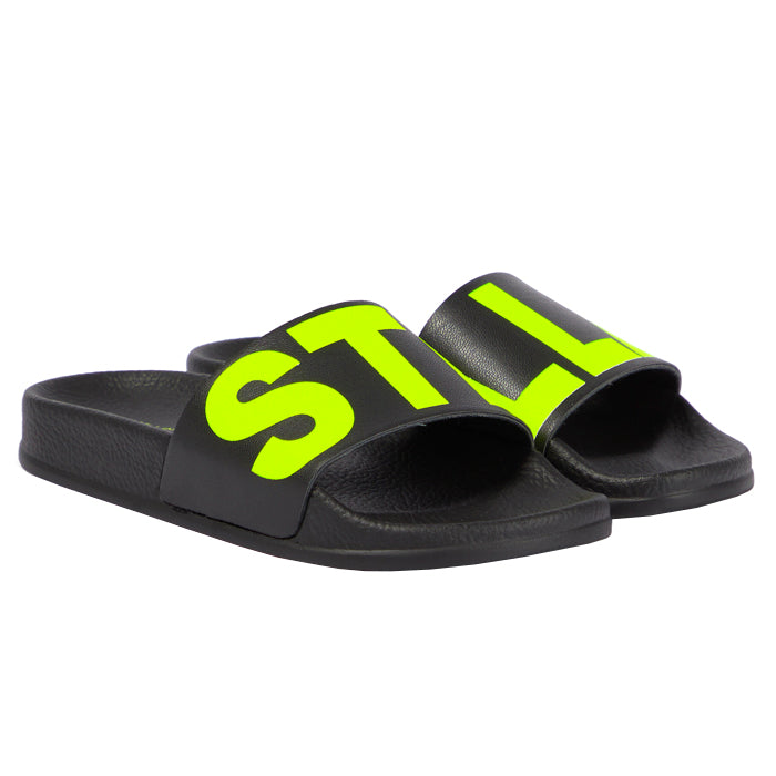 Stella McCartney Child Logo Slide Sandals Black