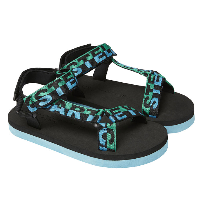 Stella McCartney Child Adult Logo Tape Sandals Blue