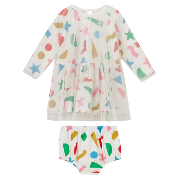 Stella McCartney Baby Stickers Tulle Dress Multicoloured