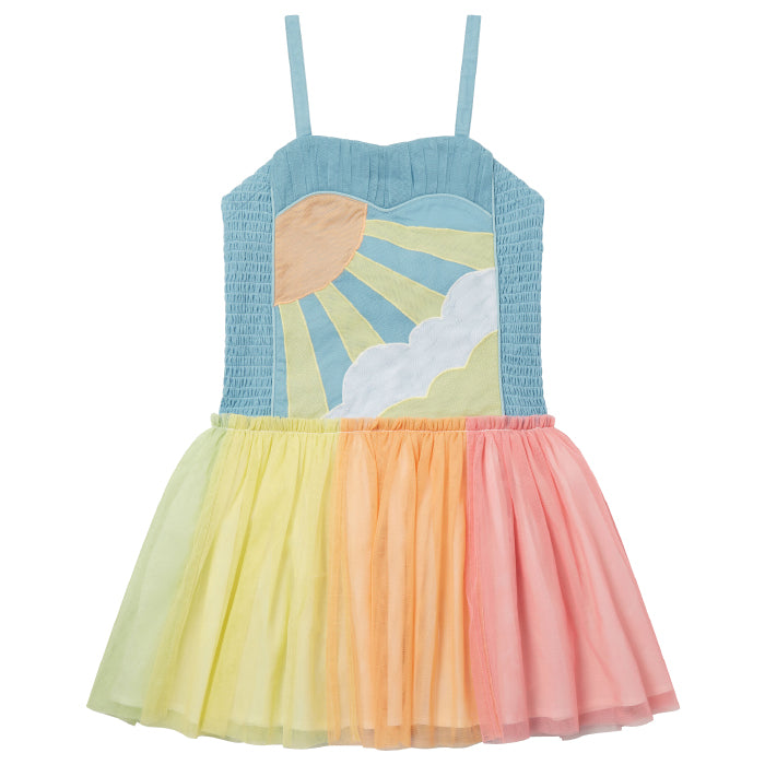 Stella McCartney Child Sunshine Fairy Tulle Dress With Wings Multicolour