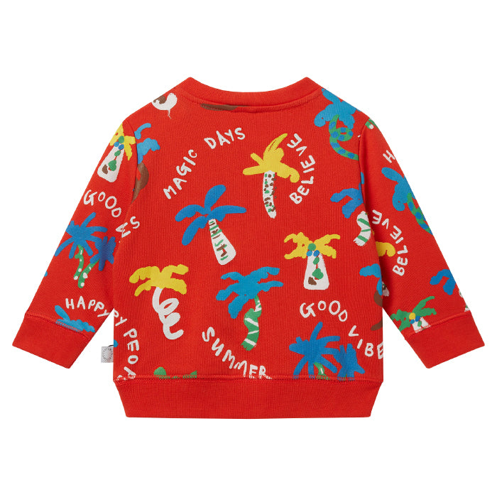 Stella McCartney Baby Good Vibes Tracksuit Red Palms Print