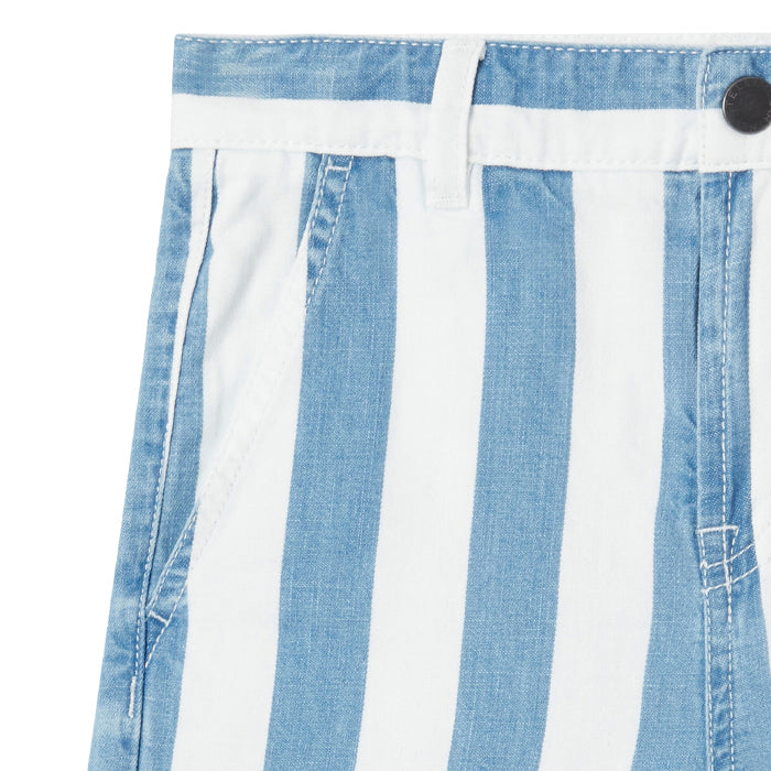Stella McCartney Child Funfair Shorts Blue And White Stripes Advice from a Caterpillar