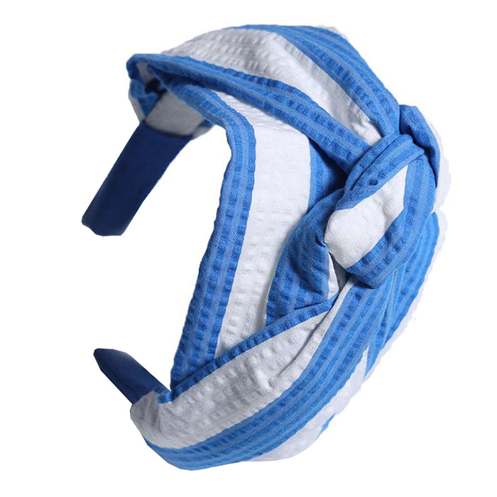 Tia Cibani Kids Child Classic Turban Hairband Marine Blue
