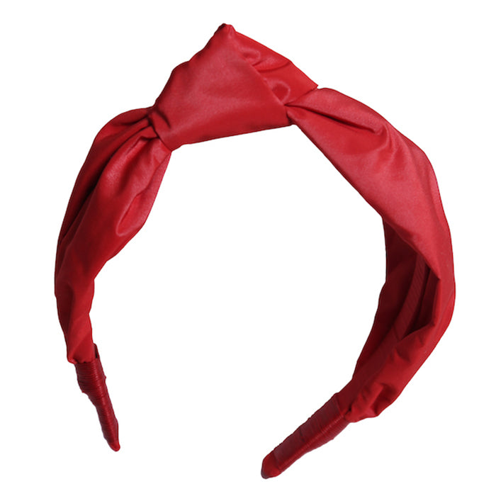 Tia Cibani Kids Child Jessica Top Knot Hairband Big Red