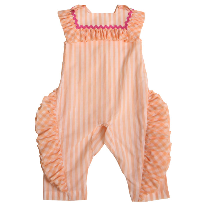 Tia Cibani Kids Baby Gibson Flounce Jumpsuit Sedona Pink