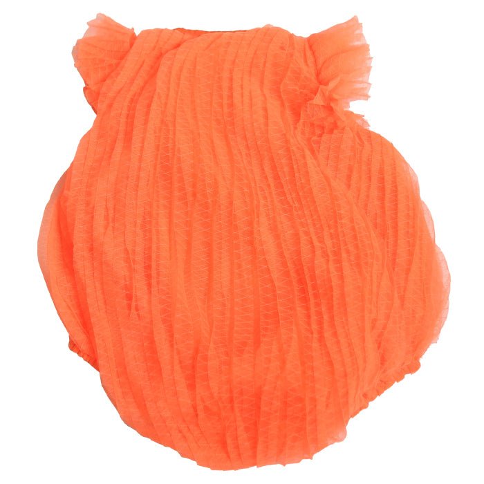 Tia Cibani Kids Baby Florence Pleated Romper Cone Orange