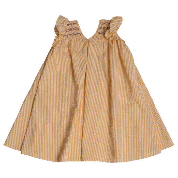 Tia Cibani Kids Child Pia Dropped Waist Dress Yield Yellow