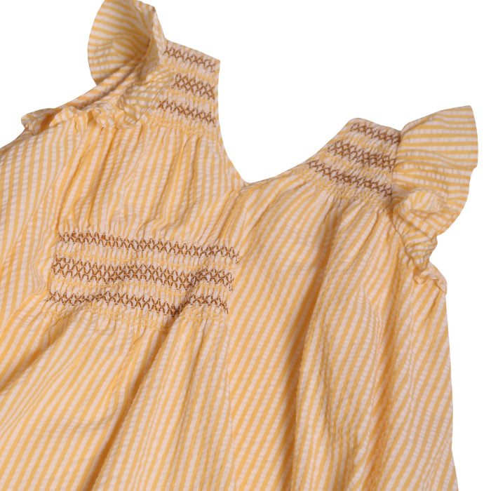 Tia Cibani Kids Child Pia Dropped Waist Dress Yield Yellow