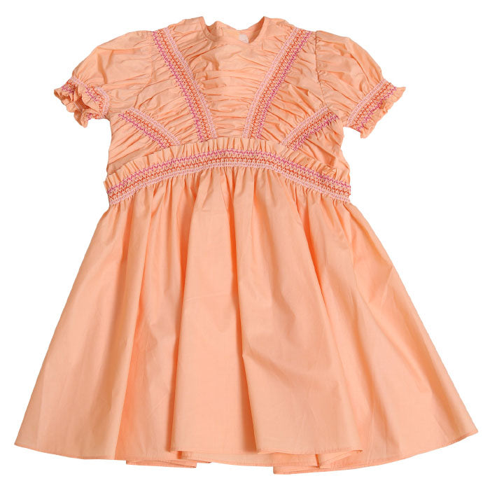 Tia Cibani Kids Child Pia Sunray Smocked Dress Sedona Pink