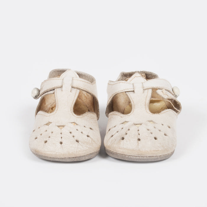 Leather antique top baby shoes