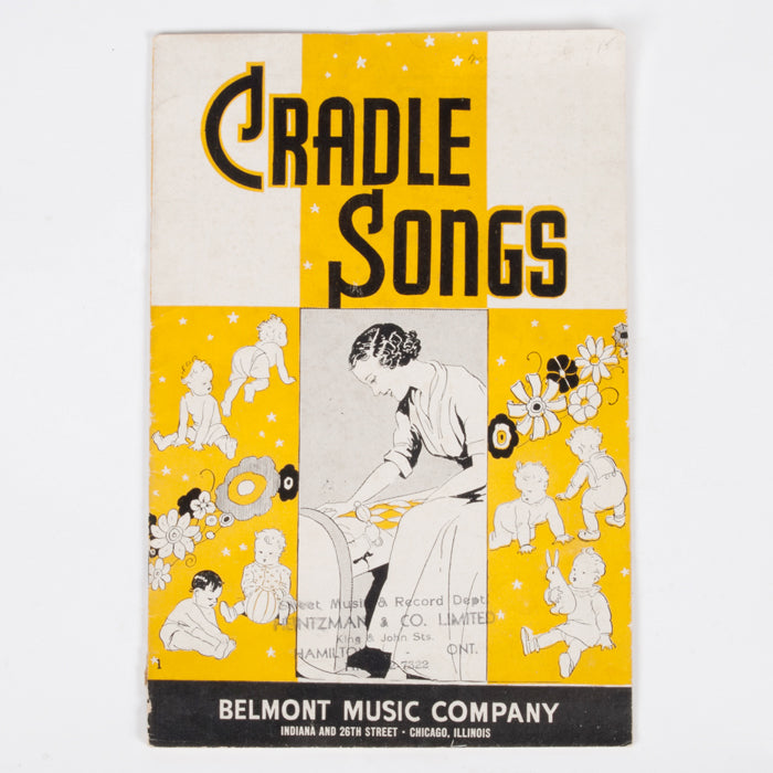 Vintage Cradle Songs Sheet Music Book