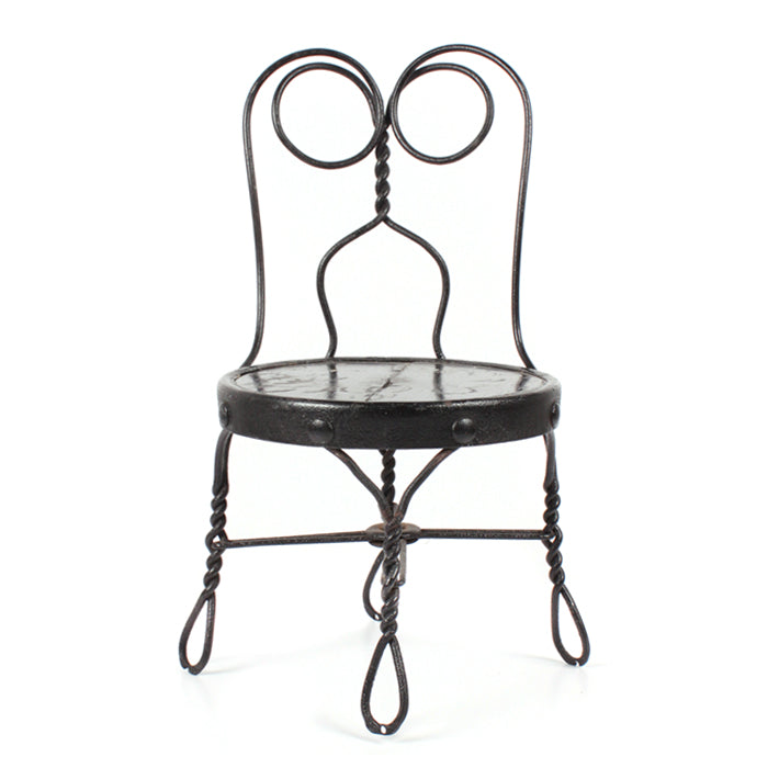 Vintage Mini Paris Bistro Chair Black